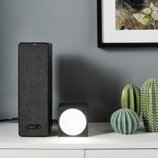 Доставка из Польши ⭐⭐⭐⭐⭐ SYMFONISK Полочная колонка WiFi с отражающим светодиодом, черная/gen 2,ИКЕА-19500724, Евро Икеа Калининград
