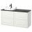 Доставка из Польши TANNFORSEN / RUTSJON szafka pod umyw/umywalka/bateria, bialy/czarny imitacja marmuru, 122x49x76 cm ИКЕА-89528461, ЕВРОИКЕА Калининград
