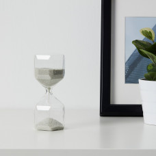 Доставка из Польши ⭐⭐⭐⭐⭐ TILLSYN Декоративные песочные часы, прозрачное стекло/белый, 16 cm,ИКЕА-10497839, Евро Икеа Калининград