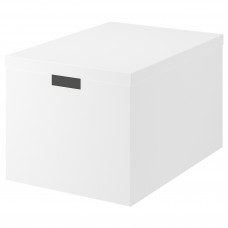 ⭐⭐⭐⭐⭐ TJENA Контейнер c крышка, белый, 35x50x30 cm,IKEA-90374349, Евро Икеа Калининград