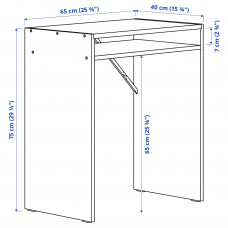 Доставка из Польши ⭐⭐⭐⭐⭐ TORALD biurko, bialy, 65x40 cm,ИКЕА-90493955, Евро Икеа Калининград