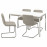 Доставка из Польши TORSBY / LUSTEBO stol i 4 krzesla, polysk/biel chrom/Viarp bez/braz, 135 cm ИКЕА-59523525, ЕВРОИКЕА Калининград