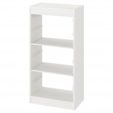 Доставка из Польши TROFAST regal z polkami, bialy, 46x30x94 cm ИКЕА-49487679, ЕВРОИКЕА Калининград