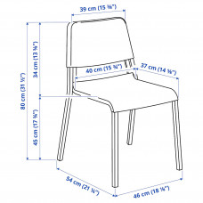 Доставка из Польши ⭐⭐⭐⭐⭐ VANGSTA / TEODORES stol i 2 krzesla, bialy/bialy, 80/120 cm,ИКЕА-19221209, Евро Икеа Калининград