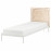Доставка из Польши VEVELSTAD rama lozka 1 wezglowie, bialy/Tolkning rattan, 90x200 cm ИКЕА-99441778, ЕВРОИКЕА Калининград