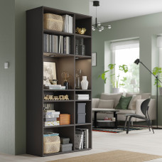 Доставка из Польши ⭐⭐⭐⭐⭐ VIHALS regal 10 polek, ciemnoszary, 95x37x200 cm,ИКЕА-50542905, Евро Икеа Калининград
