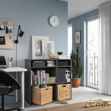 Доставка из Польши ⭐⭐⭐⭐⭐ VIHALS regal 4 polki, ciemnoszary, 95x37x90 cm,ИКЕА-30542911, Евро Икеа Калининград
