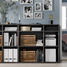 Доставка из Польши ⭐⭐⭐⭐⭐ VIHALS regal 4 polki, ciemnoszary, 95x37x90 cm,ИКЕА-30542911, Евро Икеа Калининград