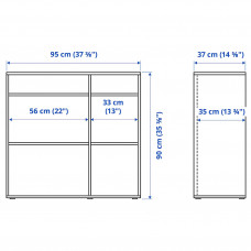 Доставка из Польши ⭐⭐⭐⭐⭐ VIHALS regal 4 polki, ciemnoszary, 95x37x90 cm,ИКЕА-30542911, Евро Икеа Калининград
