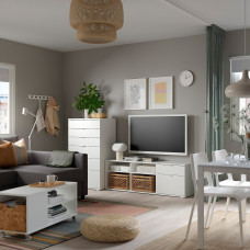 Доставка из Польши ⭐⭐⭐⭐⭐ VIHALS szafka pod TV, bialy, 176x37x50 cm,ИКЕА-80542857, Евро Икеа Калининград