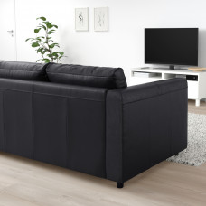 Доставка из Польши ⭐⭐⭐⭐⭐ VIMLE sofa 2-osobowa rozkladana, Grann/Bomstad czarny,ИКЕА-09477333, Евро Икеа Калининград