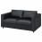 Доставка из Польши VIMLE sofa 2-osobowa, Grann/Bomstad czarny ИКЕА-59306292, ЕВРОИКЕА Калининград
