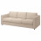 Доставка из Польши VIMLE sofa 3-osobowa, Hallarp bezowy ИКЕА-59399045, ЕВРОИКЕА Калининград