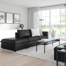 Доставка из Польши ⭐⭐⭐⭐⭐ VIMLE sofa 3-osobowa, z otwartym koncem/Grann/Bomstad czarny,ИКЕА-29306665, Евро Икеа Калининград