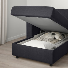 Доставка из Польши ⭐⭐⭐⭐⭐ VIMLE sofa 3-osobowa z szezlongiem, Saxemara czarnoniebieski,ИКЕА-09399142, Евро Икеа Калининград