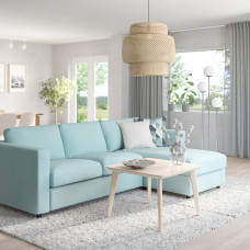 Доставка из Польши ⭐⭐⭐⭐⭐ VIMLE sofa 3-osobowa z szezlongiem, Saxemara jasnoniebieski,ИКЕА-69399139, Евро Икеа Калининград