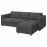 Доставка из Польши VIMLE sofa 3-osobowa z szezlongiem, Hallarp szary ИКЕА-59399130, ЕВРОИКЕА Калининград