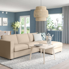 Доставка из Польши ⭐⭐⭐⭐⭐ VIMLE 3-os sofa rozkladana z szezlongiem, Hallarp bezowy,ИКЕА-49537066, Евро Икеа Калининград
