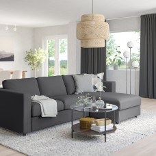 Доставка из Польши ⭐⭐⭐⭐⭐ VIMLE 3-os sofa rozkladana z szezlongiem, Hallarp szary,ИКЕА-29537072, Евро Икеа Калининград