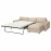 Доставка из Польши VIMLE 3-os sofa rozkladana z szezlongiem, z szerokimi podlokietnikami/Hallarp bezowy ИКЕА-79537084, ЕВРОИКЕА Калининград