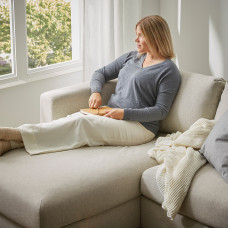 Доставка из Польши ⭐⭐⭐⭐⭐ VIMLE sofa 4-osobowa z szezlongiem, Gunnared bezowy,ИКЕА-89399483, Евро Икеа Калининград