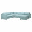 Доставка из Польши VIMLE narozna sofa 5o z szezl, z szezlongiem/Saxemara jasnoniebieski ИКЕА-89399690, ЕВРОИКЕА Калининград
