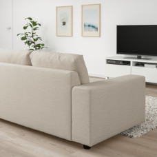 Доставка из Польши ⭐⭐⭐⭐⭐ VIMLE Narozna sofa rozkl. 5o z szezl, Z szerokimi podlokietnikami/Gunnared bezowy,ИКЕА-49419020, Евро Икеа Калининград