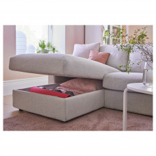 Доставка из Польши ⭐⭐⭐⭐⭐ VIMLE Narozna sofa rozkl. 5o z szezl, Z szerokimi podlokietnikami/Gunnared bezowy,ИКЕА-49419020, Евро Икеа Калининград