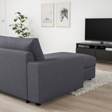 Доставка из Польши ⭐⭐⭐⭐⭐ VIMLE Narozna sofa rozkl. 5o z szezl, Z szerokimi podlokietnikami/Gunnared srednioszary,ИКЕА-69419019, Евро Икеа Калининград