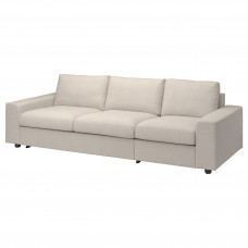 Доставка из Польши ⭐⭐⭐⭐⭐ VIMLE Rozkladana sofa 3-osobowa, Z szerokimi podlokietnikami/Gunnared bezowy,ИКЕА-49419058, Евро Икеа Калининград