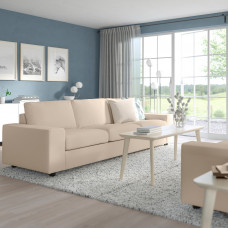 Доставка из Польши ⭐⭐⭐⭐⭐ VIMLE Rozkladana sofa 3-osobowa, Z szerokimi podlokietnikami/Hallarp bezowy,ИКЕА-09419060, Евро Икеа Калининград