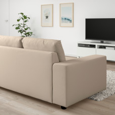 Доставка из Польши ⭐⭐⭐⭐⭐ VIMLE sofa 2-osobowa, z szerokimi podlokietnikami/Hallarp bezowy,ИКЕА-89400561, Евро Икеа Калининград