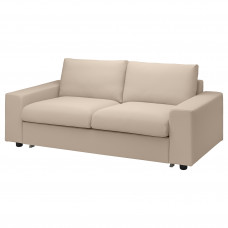 Доставка из Польши ⭐⭐⭐⭐⭐ VIMLE Sofa 2-osobowa rozkladana, Z szerokimi podlokietnikami/Hallarp bezowy,ИКЕА-49419039, Евро Икеа Калининград