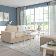 Доставка из Польши ⭐⭐⭐⭐⭐ VIMLE Sofa 2-osobowa rozkladana, Z szerokimi podlokietnikami/Hallarp bezowy,ИКЕА-49419039, Евро Икеа Калининград