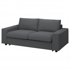 Доставка из Польши ⭐⭐⭐⭐⭐ VIMLE Sofa 2-osobowa rozkladana, Z szerokimi podlokietnikami/Hallarp szary,ИКЕА-29419040, Евро Икеа Калининград