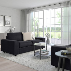 Доставка из Польши ⭐⭐⭐⭐⭐ VIMLE Sofa 2-osobowa rozkladana, Z szerokimi podlokietnikami/Saxemara czarnoniebieski,ИКЕА-09419041, Евро Икеа Калининград