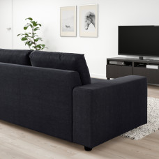 Доставка из Польши ⭐⭐⭐⭐⭐ VIMLE Sofa 2-osobowa rozkladana, Z szerokimi podlokietnikami/Saxemara czarnoniebieski,ИКЕА-09419041, Евро Икеа Калининград
