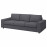 Доставка из Польши VIMLE sofa 3-osobowa, z szerokimi podlokietnikami/Gunnared srednioszary ИКЕА-19401333, ЕВРОИКЕА Калининград