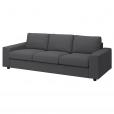 Доставка из Польши VIMLE sofa 3-osobowa, z szerokimi podlokietnikami/Hallarp szary ИКЕА-99401433, ЕВРОИКЕА Калининград