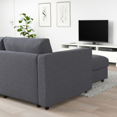 Доставка из Польши ⭐⭐⭐⭐⭐ VIMLE sofa 3-osobowa, z szezlongiem/Gunnared srednioszary,ИКЕА-39399112, Евро Икеа Калининград