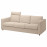 Доставка из Польши VIMLE sofa 3-osobowa, z zaglowkiem/Hallarp bezowy ИКЕА-89399039, ЕВРОИКЕА Калининград