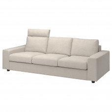 Доставка из Польши VIMLE sofa 3-osobowa, z zaglowkiem z szerokimi podlokietnikami/Gunnared bezowy ИКЕА-79401330, ЕВРОИКЕА Калининград