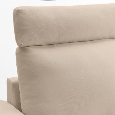 Доставка из Польши ⭐⭐⭐⭐⭐ VIMLE sofa 3-osobowa, z zaglowkiem z szerokimi podlokietnikami/Hallarp bezowy,ИКЕА-59401425, Евро Икеа Калининград