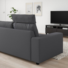 Доставка из Польши ⭐⭐⭐⭐⭐ VIMLE sofa 3-osobowa, z zaglowkiem z szerokimi podlokietnikami/Hallarp szary,ИКЕА-79401429, Евро Икеа Калининград