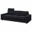 Доставка из Польши VIMLE sofa 3-osobowa, z zaglowkiem z szerokimi podlokietnikami/Saxemara czarnoniebieski ИКЕА-49401464, ЕВРОИКЕА Калининград