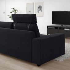 Доставка из Польши ⭐⭐⭐⭐⭐ VIMLE sofa 3-osobowa, z zaglowkiem z szerokimi podlokietnikami/Saxemara czarnoniebieski,ИКЕА-49401464, Евро Икеа Калининград