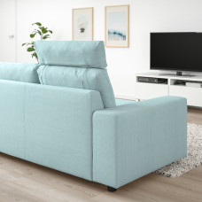 Доставка из Польши ⭐⭐⭐⭐⭐ VIMLE sofa 3-osobowa, z zaglowkiem z szerokimi podlokietnikami/Saxemara jasnoniebieski,ИКЕА-09401461, Евро Икеа Калининград