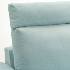 Доставка из Польши ⭐⭐⭐⭐⭐ VIMLE sofa 3-osobowa, z zaglowkiem z szerokimi podlokietnikami/Saxemara jasnoniebieski,ИКЕА-09401461, Евро Икеа Калининград