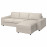 Доставка из Польши VIMLE sofa 3-osobowa z szezlongiem, z szerokimi podlokietnikami/Gunnared bezowy ИКЕА-29401295, ЕВРОИКЕА Калининград