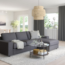 Доставка из Польши ⭐⭐⭐⭐⭐ VIMLE Sofa 3-osobowa z szezlongiem, Z szerokimi podlokietnikami Gunnared/srednioszary,ИКЕА-79419047, Евро Икеа Калининград